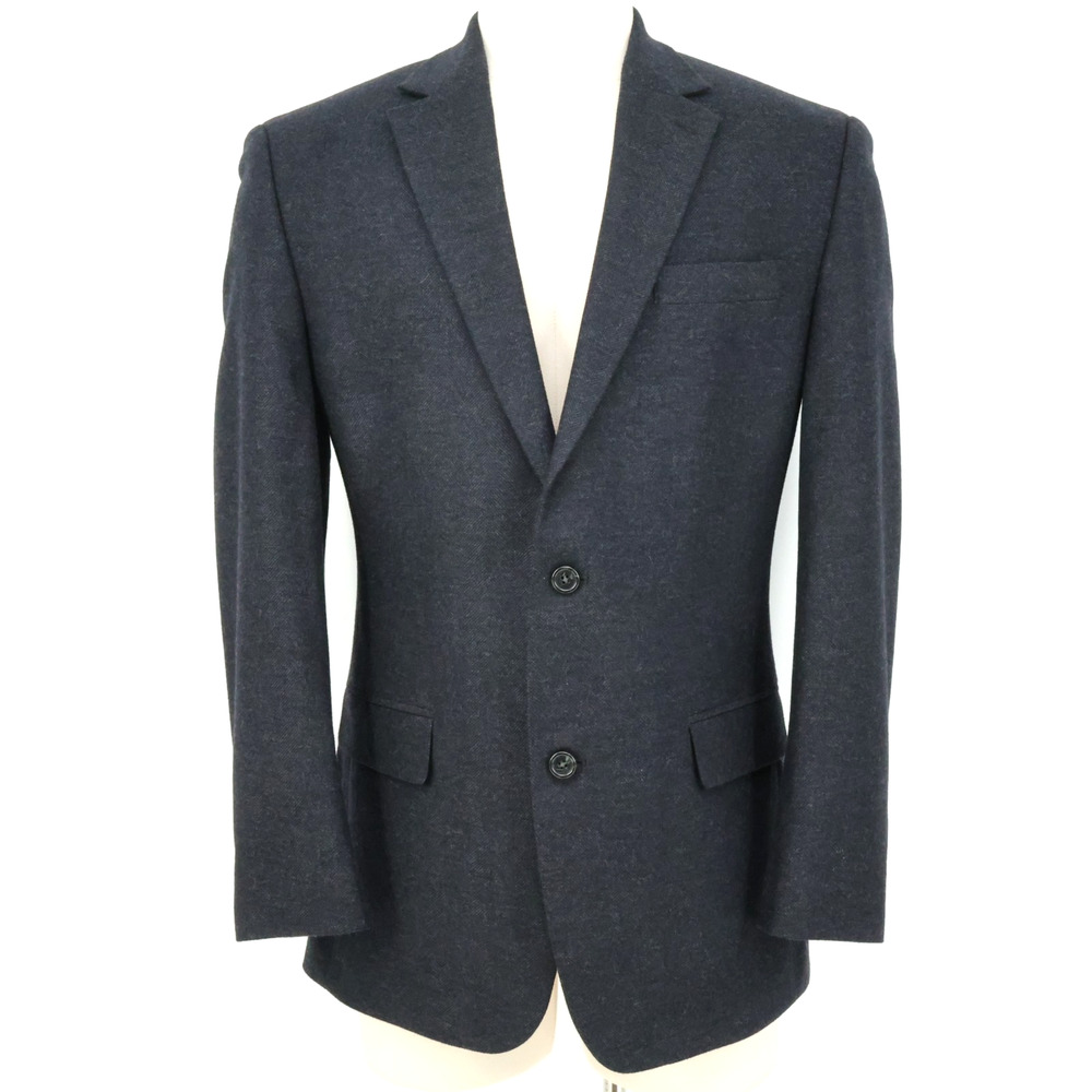 Michael Kors Sport Coat Mens 42L Gray Wool Cashmere Herringbone Jacket Blazer